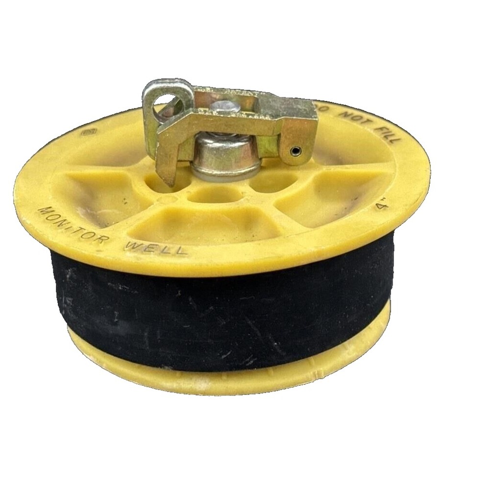 EBW/Franklin 4" Monitoring Well Cap‎ Plug- Yellow 77210201